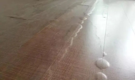 How to repair spc floor deformation after soaking in water?